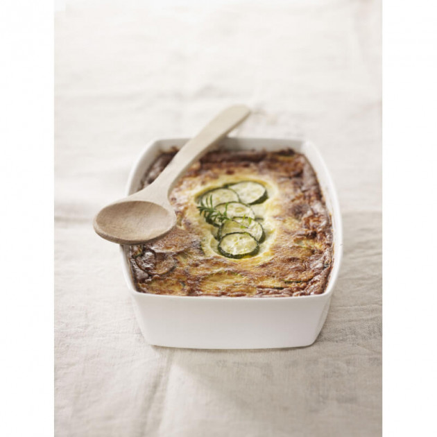 Réalisation dans le plat de cuisson blanc Réalisation dans le plat de cuisson blanc