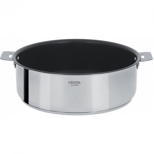 Sauteuse Casteline Ã˜ 26 cm Manche Amovible Anti-Adhesive Inox Cristel