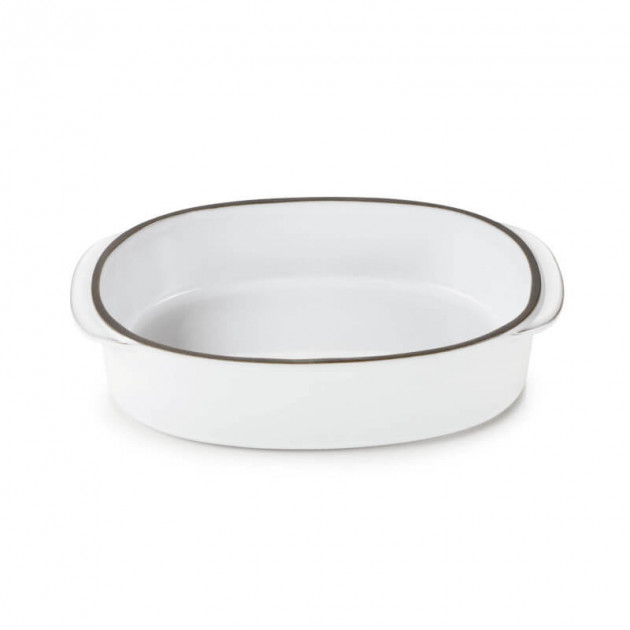 Plat Oblong Blanc Cumulus 19 x 13 cm Caractère Culinaire Revol