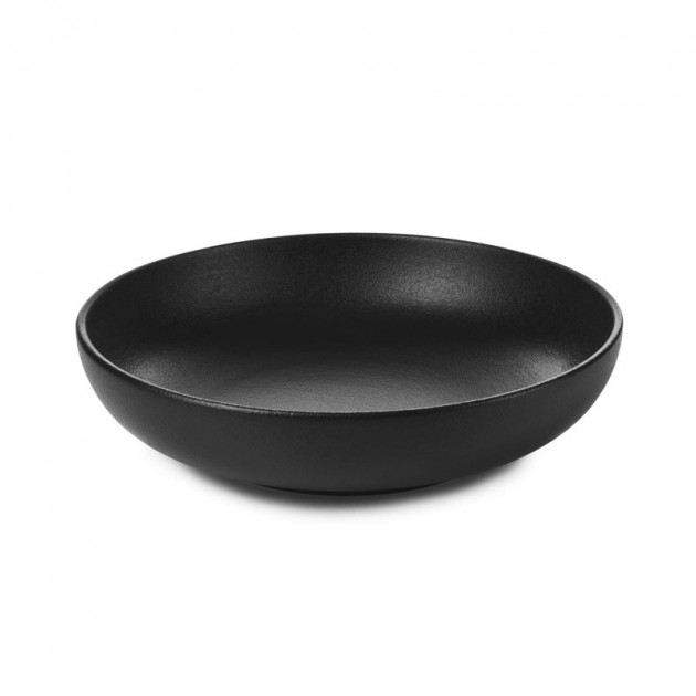 Assiette Creuse Porcelaine Noire 17 cm Adélie Revol