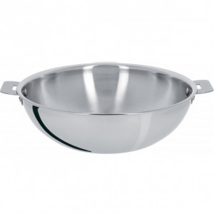 Wok Casteline Ø 28 cm Manche Amovible Inox Cristel Wok Casteline Ø 28 cm Manche Amovible Inox Cristel