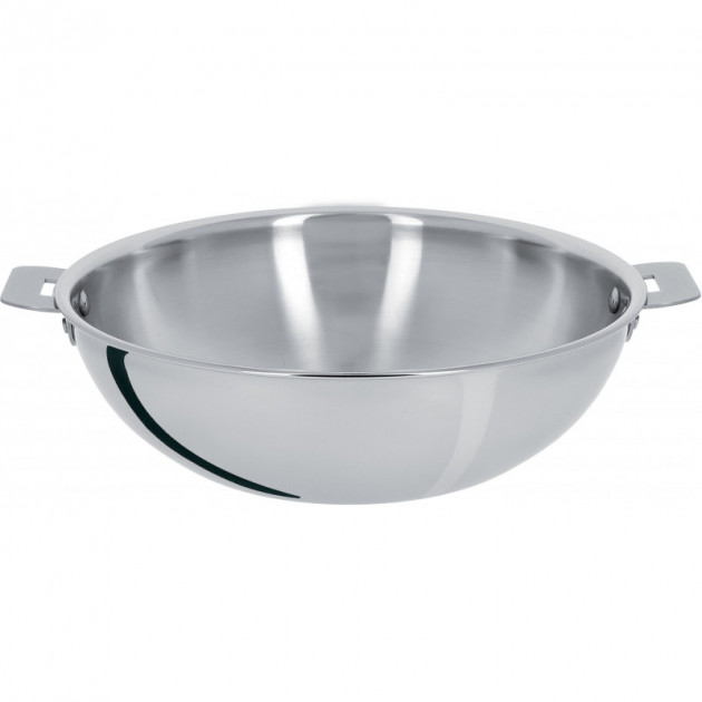 Wok Casteline Ã˜ 28 cm Manche Amovible Inox Cristel