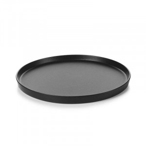 Assiette Plate Porcelaine Noire 28 cm Adélie Revol Assiette Plate Porcelaine Noire 28 cm Adélie Revol
