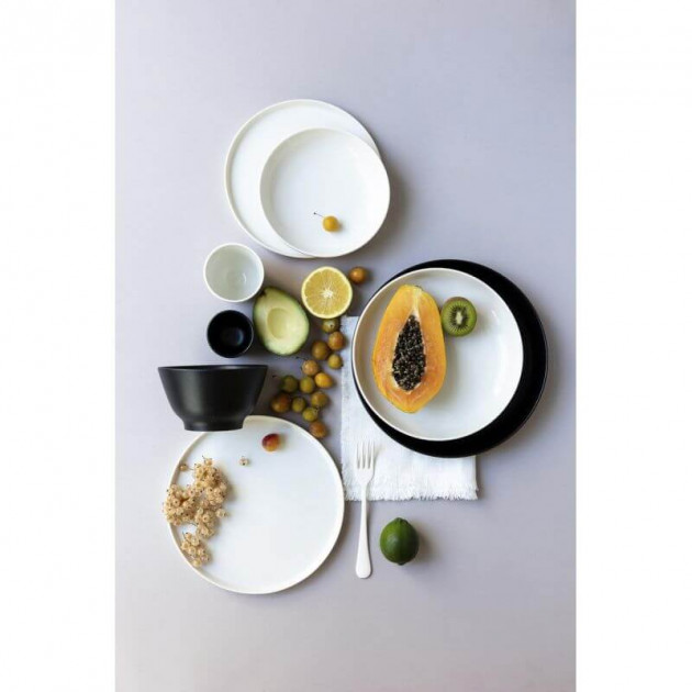 Adélie - assiettes plates en porcelaine Adélie - assiettes plates en porcelaine