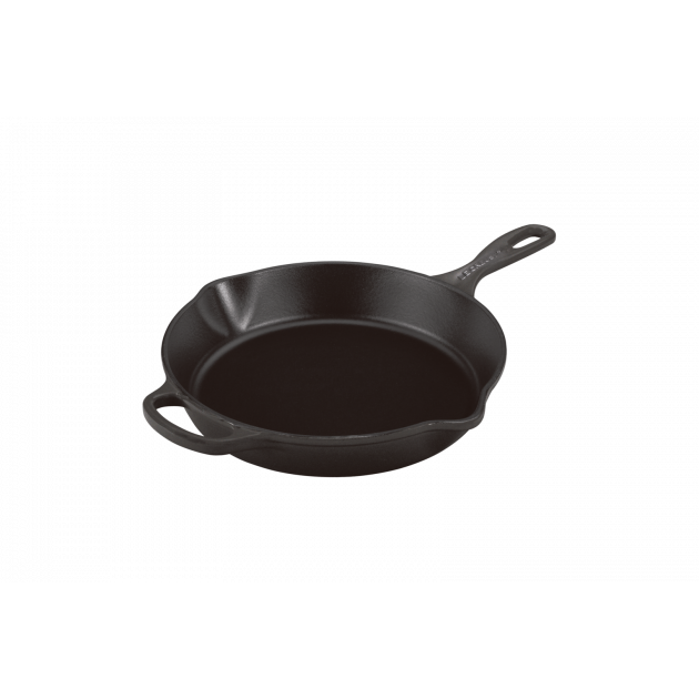 Le Creuset Poêle grill noir 36cm fonte poignée silicone 