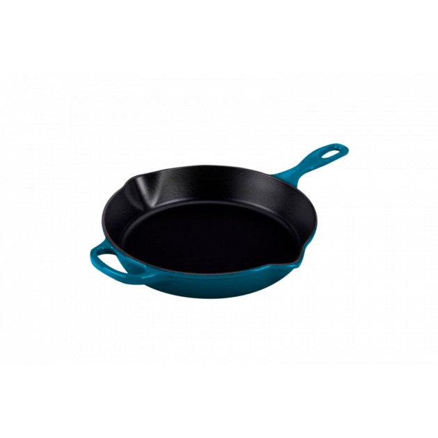 Skillet Rond Profond 26cm en Fonte Deep Teal Le Creuset