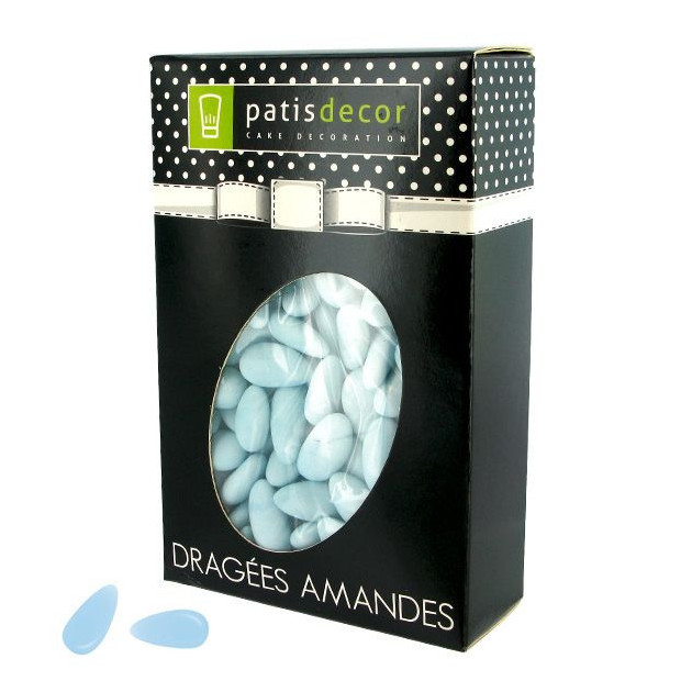 Dragees Amandes Bleu Ciel 500 g Patisdecor