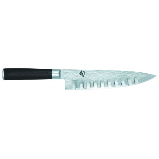 Couteau de Chef 20 cm Lame Alvéolée Shun Classic Damas Kai