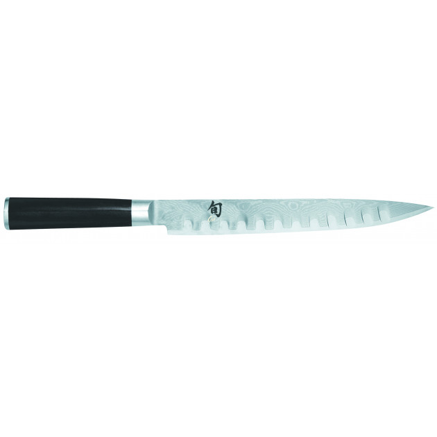 Couteau à Trancher 23 cm Lame Alvéolée Shun Classic Damas Kai