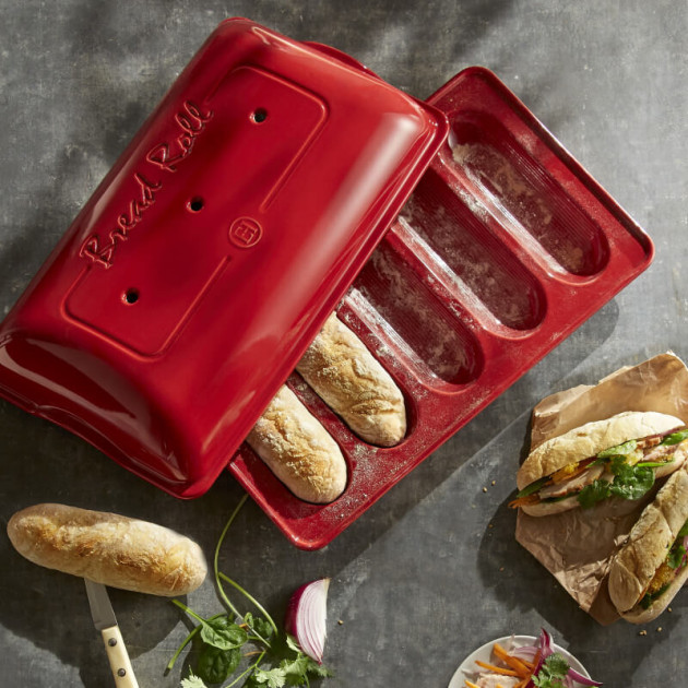 Moule à Mini-Baguettes en Céramique 39 cm Grand Cru Emile Henry : achat,  vente - Cuisine Addict