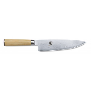 Couteau de Chef 20 cm Shun Classic White Damas Kai Couteau de Chef 20 cm Shun Classic White Damas Kai