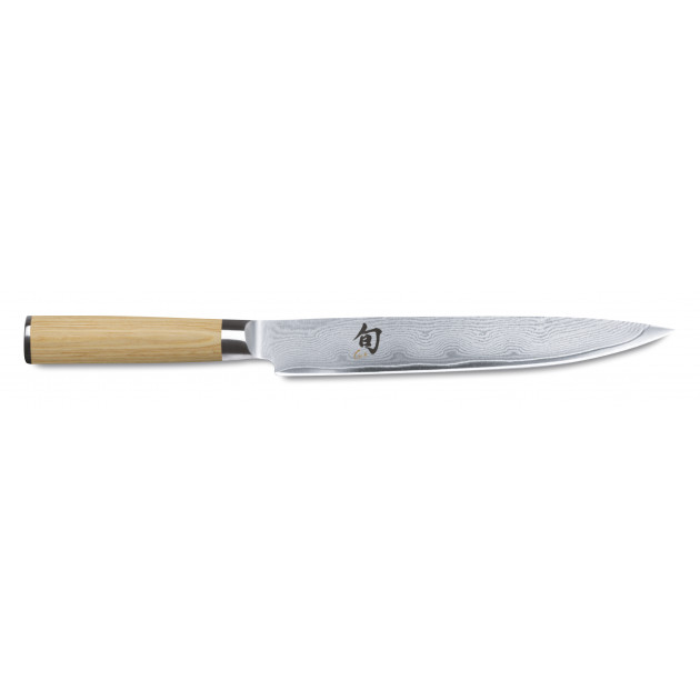 Couteau à Trancher 23 cm Shun Classic White Damas Kai