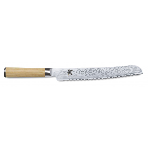 Couteau à Pain 23 cm Shun Classic White Damas Kai