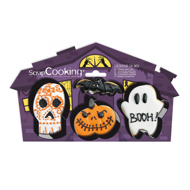 Emporte Pièce Halloween x4 Scrapcooking