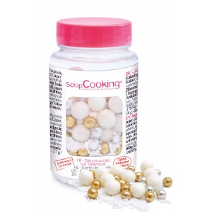 Perles de pierre de cristal comestibles colorées, boule de sucre, boule de  bonbons, décoration de gâteau