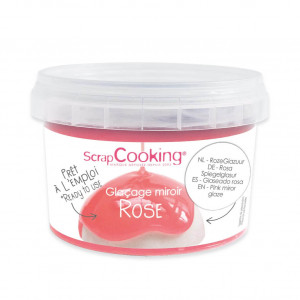 FIN DE SERIE Glaçage Miroir Rose 300 g Scrapcooking