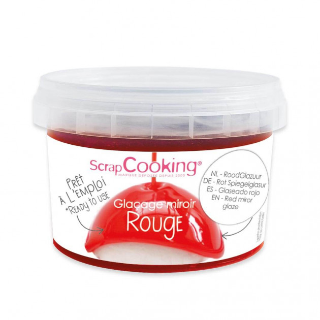 Glaçage Miroir Rouge 300 g Scrapcooking