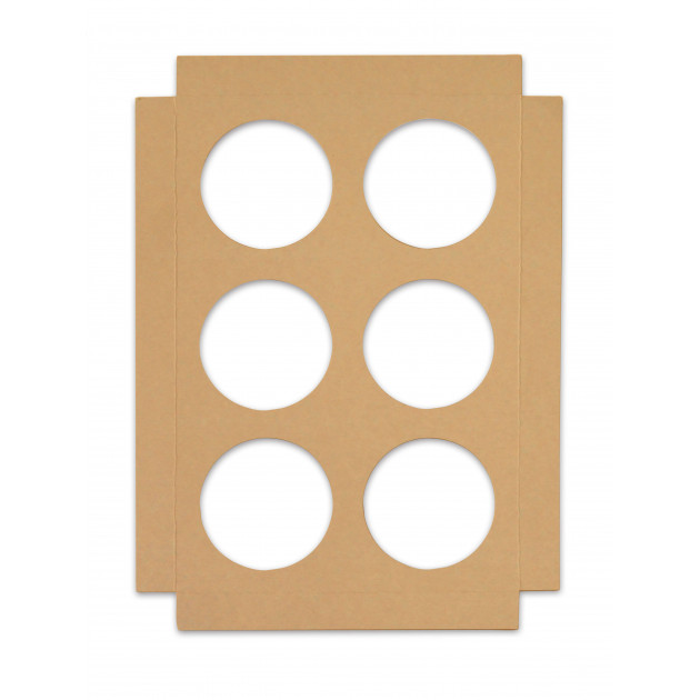 Détail de l'insert pour la boîte à cupcake & muffin en carton kraft Scrapcooking Détail de l'insert pour la boîte à cupcake & muffin en carton kraft Scrapcooking