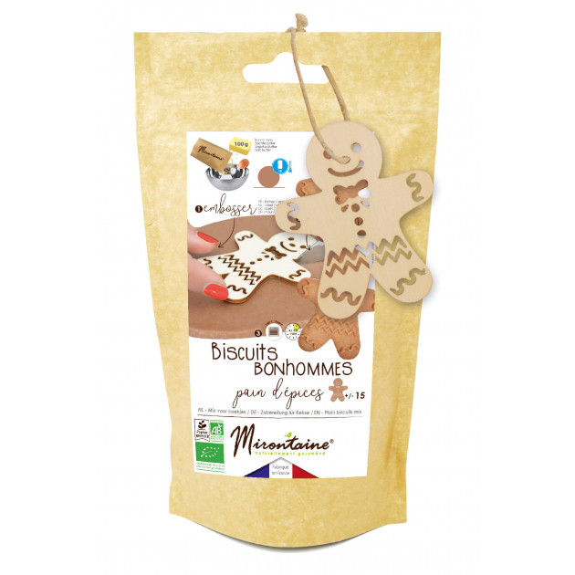 Kit Biscuit de Noël Pain d'Épice Bio Mirontaine