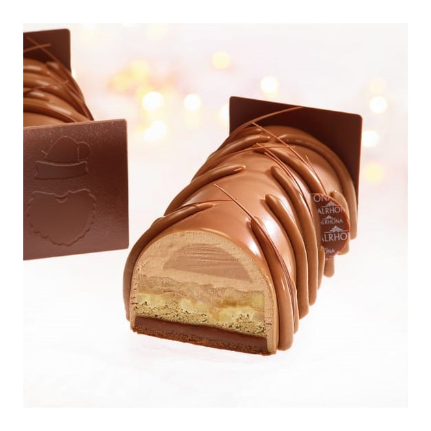 Idée Recette Entremets au Chocolat Lait Caramelia 36% Valrhona