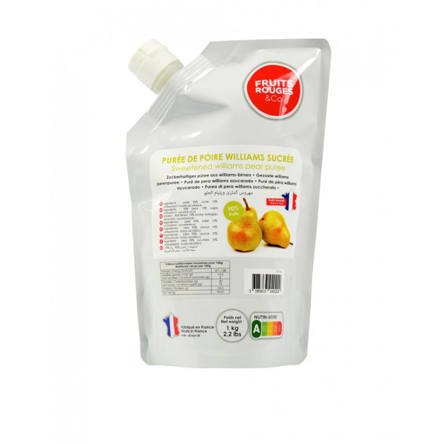 Puree de Poire Williams 1kg Fruits Rouges & Co