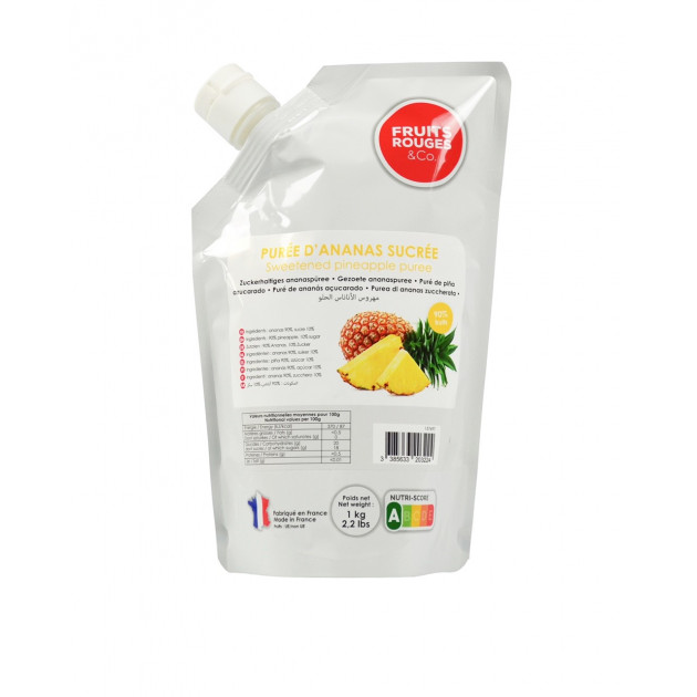 Puree d'Ananas 1kg Fruits Rouges & Co