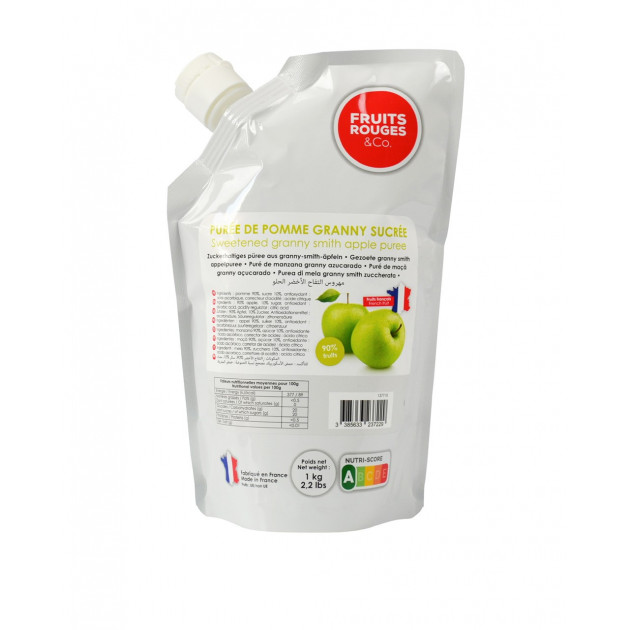 Puree de Pomme Verte Granny Smith 1kg Fruits Rouges & Co