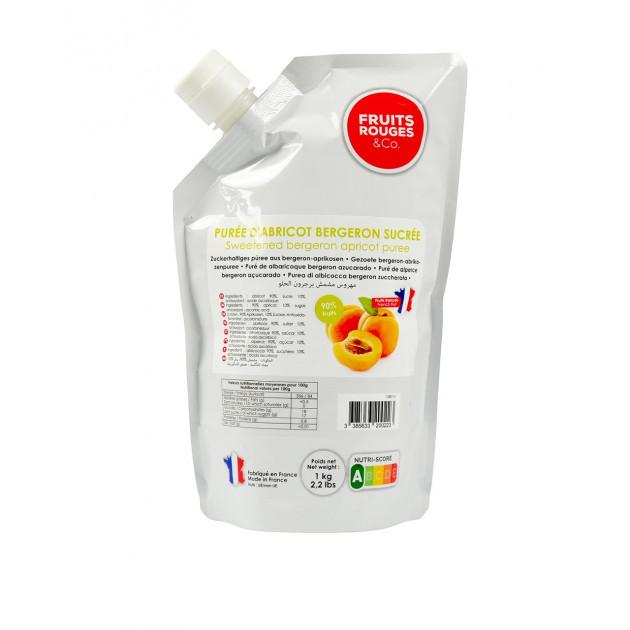 Puree d'Abricot 1kg Fruits Rouges & Co