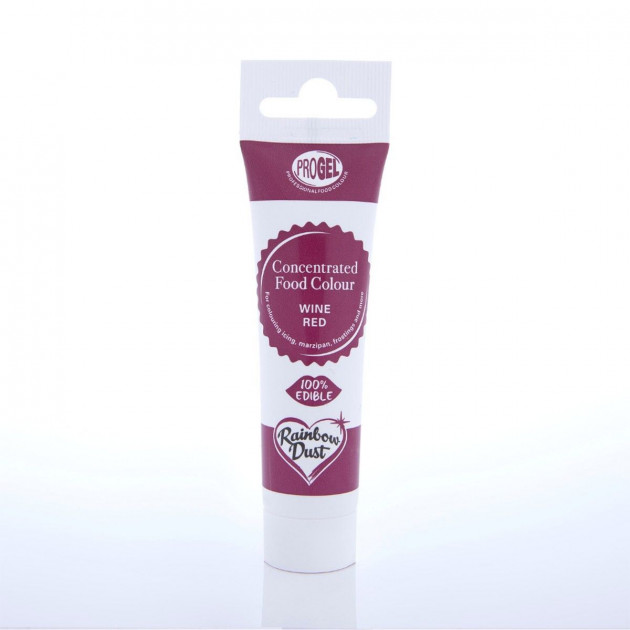 Colorant Alimentaire ProGel Bordeaux 25g Rainbow Dust