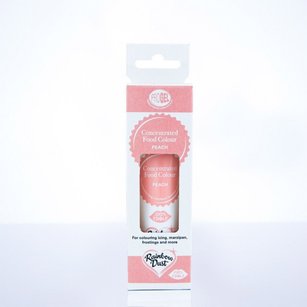 Emballage Colorant Alimentaire ProGel Pêche 25g Rainbow Dust Emballage Colorant Alimentaire ProGel Pêche 25g Rainbow Dust