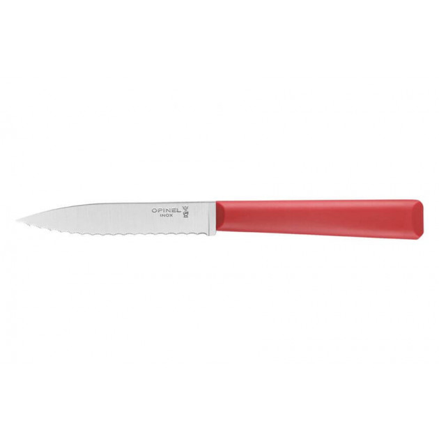 Couteau d'Office 10 cm Cranté Rouge Les Essentiels Opinel