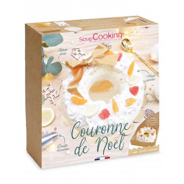 FIN DE SERIE Kit Gâteau Couronne de Noël Scrapcooking