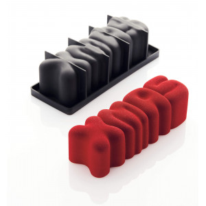 Moule Silicone Bûche Xmas 25 x 8 cm x H 7,5 cm Pavoni Moule Silicone Bûche Xmas 25 x 8 cm x H 7,5 cm Pavoni
