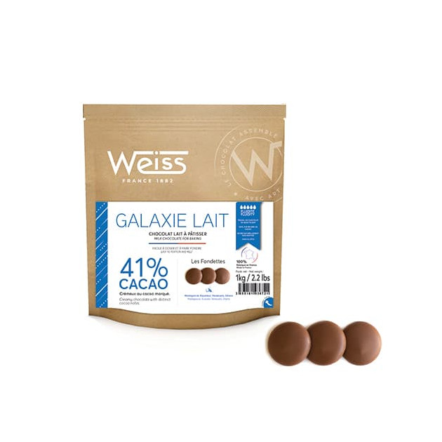 Chocolat au Lait 41% Galaxie 1 kg Weiss