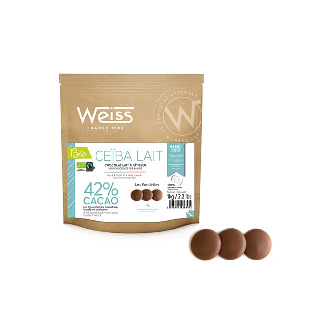 Chocolat au Lait Bio 42% Ceïba 1 kg Weiss