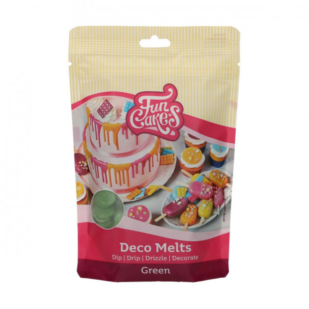 Pistoles Deco Melts Vert 250g FunCakes