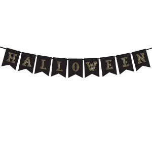 Guirlande Halloween Noir et Or 175 cm PartyDeco Guirlande Halloween Noir et Or 175 cm PartyDeco