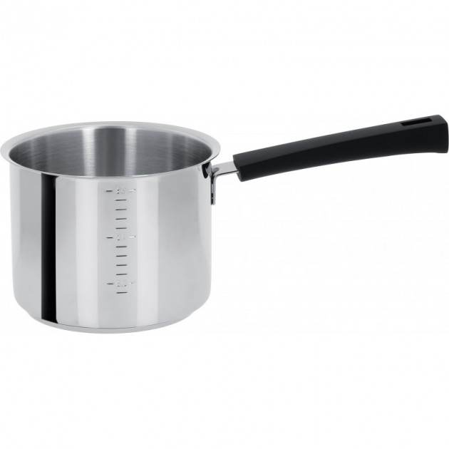 FIN DE SERIE Casserole Haute Graduée Ø 14 cm Mutine Manche Fixe Inox Cristel