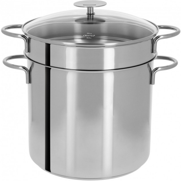 Ensemble Cuiseur a Pates Ã˜ 22 cm Manche Fixe Inox Cristel