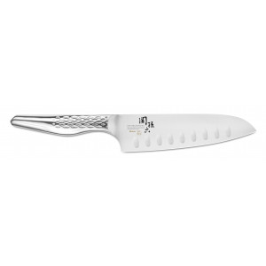 Couteau Santoku 16,5 cm Lame Alvéolée Seki Magoroku Shoso Kai Couteau Santoku 16,5 cm Lame Alvéolée Seki Magoroku Shoso Kai