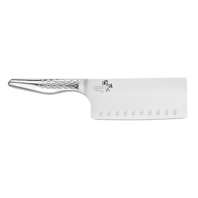 Couteau de Chef Chinois Lame Alvéolée 16,5 cm Seki Magoroku Shoso Kai