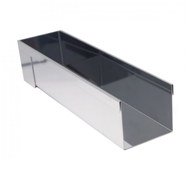 Gouttière à Bûche Rectangulaire Démontable Inox 30.4 x 8.4 x 6.6 cm De Buyer