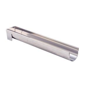 Gouttière à Bûche Ronde Fine Démontable Inox 30.4 x 4.4 x 4 cm De Buyer Gouttière à Bûche Ronde Fine Démontable Inox 30.4 x 4.4 x 4 cm De Buyer
