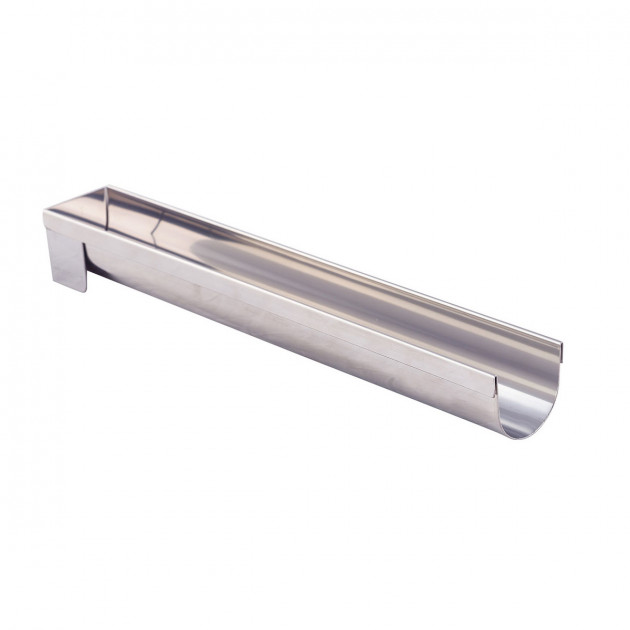 Gouttière à Bûche Ronde Fine Démontable Inox 30.4 x 4.4 x 4 cm De Buyer