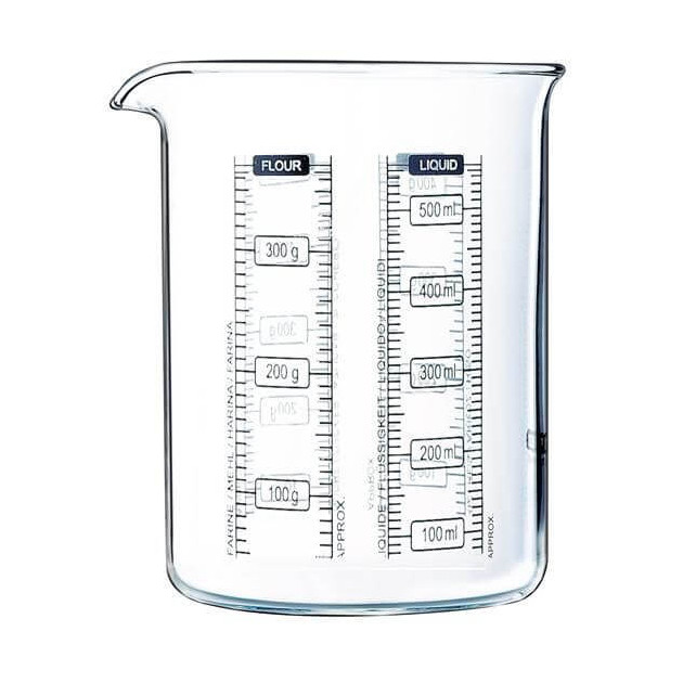 Verre Doseur en Verre 0,5 L Kitchen Lab Pyrex