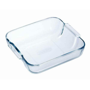 Plat à Four en Verre Carré 25 x 21 cm 2 L Classic Pyrex
