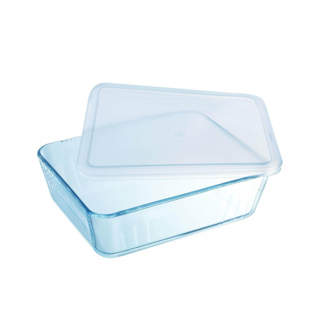 Boîte de Conservation en Verre Rectangulaire 27 x 23 cm 4 L Cook & Store Pyrex