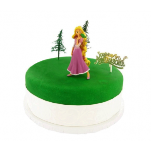 Kit Décor Gâteau Princesse Raiponce (5 pièces) Kit Décor Gâteau Princesse Raiponce (5 pièces)