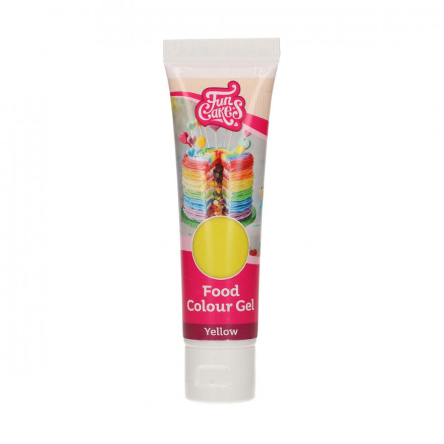 Colorant gel alimentaire Jaune FunCakes 30 g