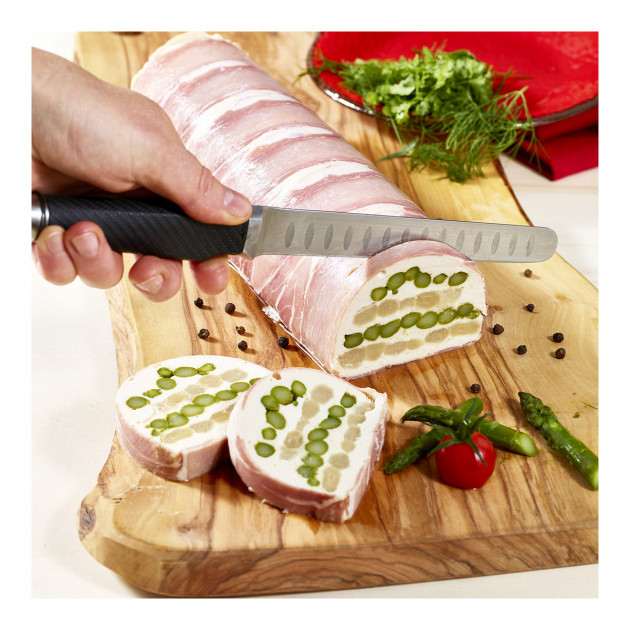 Recette Terrine aux Asperges avec la Gouttière à Bûche Ronde De Buyer